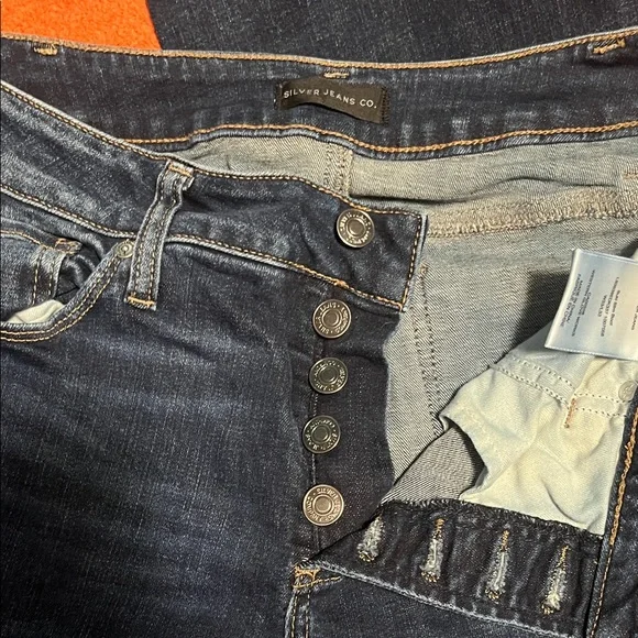 Dark Blue Silver Jeans Co Suki Slim Boot W33/L33 - Picture 3 of 8